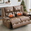 LLappuil Loveseat Recliner Chair, Massage Recliner Chair with Heating, Manual Oversized Recliner Home Theater with Cup Holders, Side Pocket for Adults