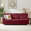 LLappuil 82" Velvet Sofa, 3 Seater Sofa Couch for Living Room Red