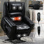 LLappuil Lift Power Recliner Chair, Dual Motor Massage Recliner Chair with Heat, Genuine Leather Nursery Glider Rocker Recliner Chair for Living Room, Bedroom Black