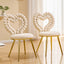 LLappuil Dining Chair Set of 2, 2 Piece Upholstered Accent Chairs for Dining Room, Living Room Beige