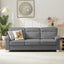 LLappuil 82" Velvet Sofa, 3 Seater Sofa Couch for Living Room Gray