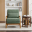 LLappuil Accent Chair, Mid-Century Modern Reading Single Sofa Chair for Living Room Green