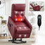 LLappuil Power Lift Recliner Chair, 8‑Point Vibration Massage Reclining Chair with Heat, Faux Leather Reading Chair with Side Pocket, USB Charge Port, Remote Control for Living Room