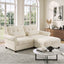 LLappuil 69" Loveseat Sofa, Modular Sectional Couch with Movable Ottoman, Cloud Chenille Sofa Couch for Living Room