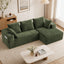 LLappuil 95" Sectional Sofa, Modular Sectional Couch with Left Chaise, Cup Holders, Side Pocket, Corduroy Boneless Sofa Couch for Living Room