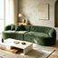 LLappuil 114" Sectional Sofa, Oversized Curved Modular Sectional Couch with Deep Seat, Chenille Boneless Sofa Couch for Living Room