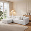LLappuil 108" Sectional Sofa, Modular Sectional Couch with Right Chaise, Boneless Chenille Cloud Sofa Couch for Living Room