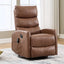 LLappuil Recliner Chair, 360° Swivel Massage Recliner Chair with Heat, Nursery Glider Rocker Faux Leather Recliner Chair for Living Room Beige