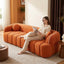 LLappuil 98" Cloud Couch, Oversized Boneless Compressed Sofa, Corduroy 3 Seater Sofa Couch with Bubble Channel Tufted for Living Room, No Assembly Required