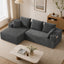 LLappuil 95" Sectional Sofa, Modular Sectional Couch with Right Chaise, Cup Holders, Side Pocket, Corduroy Boneless Sofa Couch for Living Room