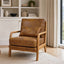 LLappuil Accent Chair, Mid-Century Modern Reading Single Sofa Chair for Living Room, Foil Fabric