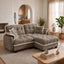LLappuil 70" Loveseat Sofa, Modular Sectional Couch with Movable Ottoman, Chenille Cloud Sofa Couch for Living Room