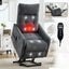 LLappuil Power Lift Recliner Chair, 8‑Point Vibration Massage Reclining Chair with Heat, Chenille Reading Chair with Side Pocket, USB Charge Port, Remote Control for Living Room