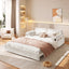 LLappuil 66" Corduroy Sofa, Pull Out Sofa Bed Queen Size, Loveseat Sofa Convertible Sofa Bed for Living Room