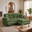 LLappuil 70" Loveseat Sofa, Modular Sectional Couch with Movable Ottoman, Chenille Cloud Sofa Couch for Living Room