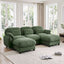 LLappuil 104" Sectional Sofa, L Shaped Modular Sectional Couch with Movable Ottoman, Cloud Chenille Sofa Couch for Living Room