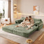 LLappuil 80" Corduroy Sofa, Pull Out Sofa Bed King Size, Loveseat Sofa Convertible Sofa Bed for Living Room