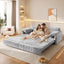 LLappuil 80" Corduroy Sofa, Pull Out Sofa Bed King Size, Loveseat Sofa Convertible Sofa Bed for Living Room