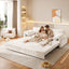 LLappuil 80" Corduroy Sofa, Pull Out Sofa Bed King Size, Loveseat Sofa Convertible Sofa Bed for Living Room
