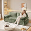 LLappuil 80" Corduroy Sofa, Pull Out Sofa Bed King Size, Loveseat Sofa Convertible Sofa Bed for Living Room