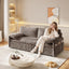 LLappuil 80" Corduroy Sofa, Pull Out Sofa Bed King Size, Loveseat Sofa Convertible Sofa Bed for Living Room