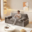 LLappuil 66" Corduroy Sofa, Pull Out Sofa Bed Queen Size, Loveseat Sofa Convertible Sofa Bed for Living Room