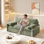 LLappuil 66" Corduroy Sofa, Pull Out Sofa Bed Queen Size, Loveseat Sofa Convertible Sofa Bed for Living Room