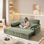 LLappuil 66" Corduroy Sofa, Pull Out Sofa Bed Queen Size, Loveseat Sofa Convertible Sofa Bed for Living Room