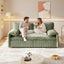 LLappuil 66" Corduroy Sofa, Pull Out Sofa Bed Queen Size, Loveseat Sofa Convertible Sofa Bed for Living Room