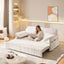 LLappuil 66" Corduroy Sofa, Pull Out Sofa Bed Queen Size, Loveseat Sofa Convertible Sofa Bed for Living Room