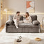 LLappuil 66" Corduroy Sofa, Pull Out Sofa Bed Queen Size, Loveseat Sofa Convertible Sofa Bed for Living Room