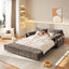 LLappuil 66" Corduroy Sofa, Pull Out Sofa Bed Queen Size, Loveseat Sofa Convertible Sofa Bed for Living Room