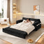LLappuil 66" Corduroy Sofa, Pull Out Sofa Bed Queen Size, Loveseat Sofa Convertible Sofa Bed for Living Room