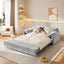 LLappuil 66" Corduroy Sofa, Pull Out Sofa Bed Queen Size, Loveseat Sofa Convertible Sofa Bed for Living Room