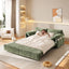 LLappuil 66" Corduroy Sofa, Pull Out Sofa Bed Queen Size, Loveseat Sofa Convertible Sofa Bed for Living Room