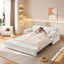 LLappuil 66" Corduroy Sofa, Pull Out Sofa Bed Queen Size, Loveseat Sofa Convertible Sofa Bed for Living Room