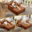 LLappuil Chaise Lounge Chair Indoor, Corduroy Boneless Sofa Bed, Deep Seat Sleeper Couch Reading Chairs, Cloud Sofas Couches for Living Room, No Assembly Required
