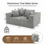 LLappuil 67" Loveseat Sofa, Corduroy Boneless Cloud Sofa Couch for Living Room