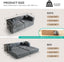 LLappuil 78" Corduroy Sofa Bed, Floor Sofa Convertible Sofa Bed, Loveseat Sofa for Living Room, No Assembly Gray