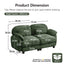 LLappuil 72" Loveseat Sofa, Cloud Chenille Sofa Couch for Living Room