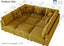 LLappuil Modular Sectional Sofa, 9 Seat Corduroy Sectional Sofa with Storage, 9 Back Cushion 9 Throw Pillow Yellow