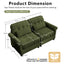 LLappuil 69" Loveseat Sofa, Cloud Chenille Sofa Couch for Living Room