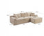 LLappuil 95" Sectional Sofa, Modular Sectional Couch with Left Chaise, Deep Seat Corduroy Cloud Sofa for Living Room