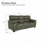LLappuil 81" Mid-Century Modern Sofa, 3 Seat Sofa Cloud Couch for Living Room, Foil Fabric Green