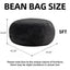 LLappuil 5 Feet Bean Bag Chair, Lazy Sofa Chair for Adults, Memory Foam Bean Bag Chairs with Filler Included for Living Room Bedroom Khaki
