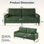 LLappuil 81" Corduroy Sofa, Comfy Loveseat Sofa Couch , Mid-Century Upholstered Couch for Living Room