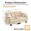 LLappuil 70" Loveseat Sofa, Chenille Cloud Sofa Couch for Living Room