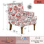 LLappuil Accent Chair, Mid-century Floral Armchair with Nailhead Trim, Solid Wood Legs, Living Room Single Sofa Chair Reading Chair