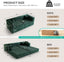 LLappuil 78" Corduroy Sofa Bed, Floor Sofa Convertible Sofa Bed, Loveseat Sofa for Living Room, No Assembly Green
