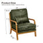 LLappuil Accent Chair, Mid-Century Modern Reading Single Sofa Chair for Living Room, Foil Fabric
